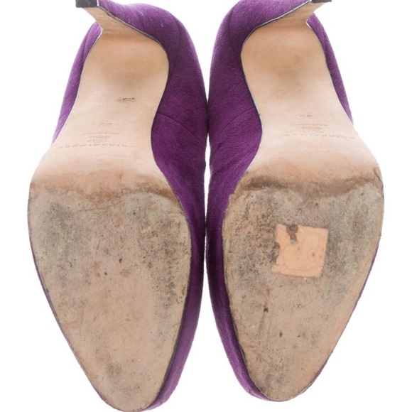 Brian Atwood Purple Strappy Stiletto - Picture 2 of 4